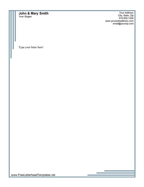Free customizable professional letterhead templates.